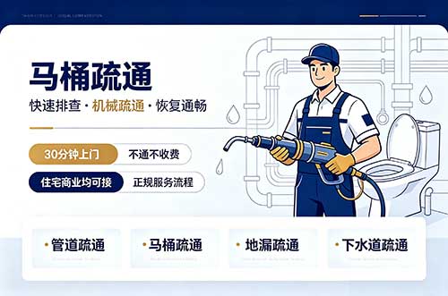 潞西马桶疏通